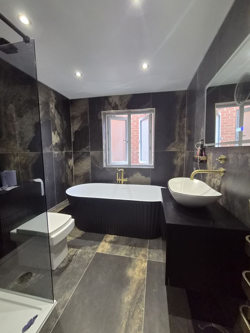 Bathroom renovation in Wembley, HA9 — vanity and basin